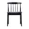 Flash Furniture Chester Solid Wood Black Dining Chairs w/Curved Spindle Backrests and Black Vinyl Seats, 2PK 2-XU-DG-W0359-BLK-GG - alternate 6